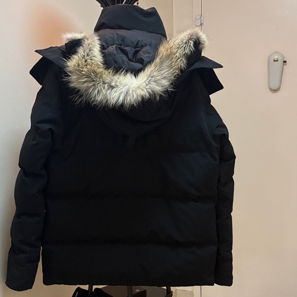 CANADA GOODE FUR HOOD Men's Black Puffer Jacket Size M - Picture 3 of 16